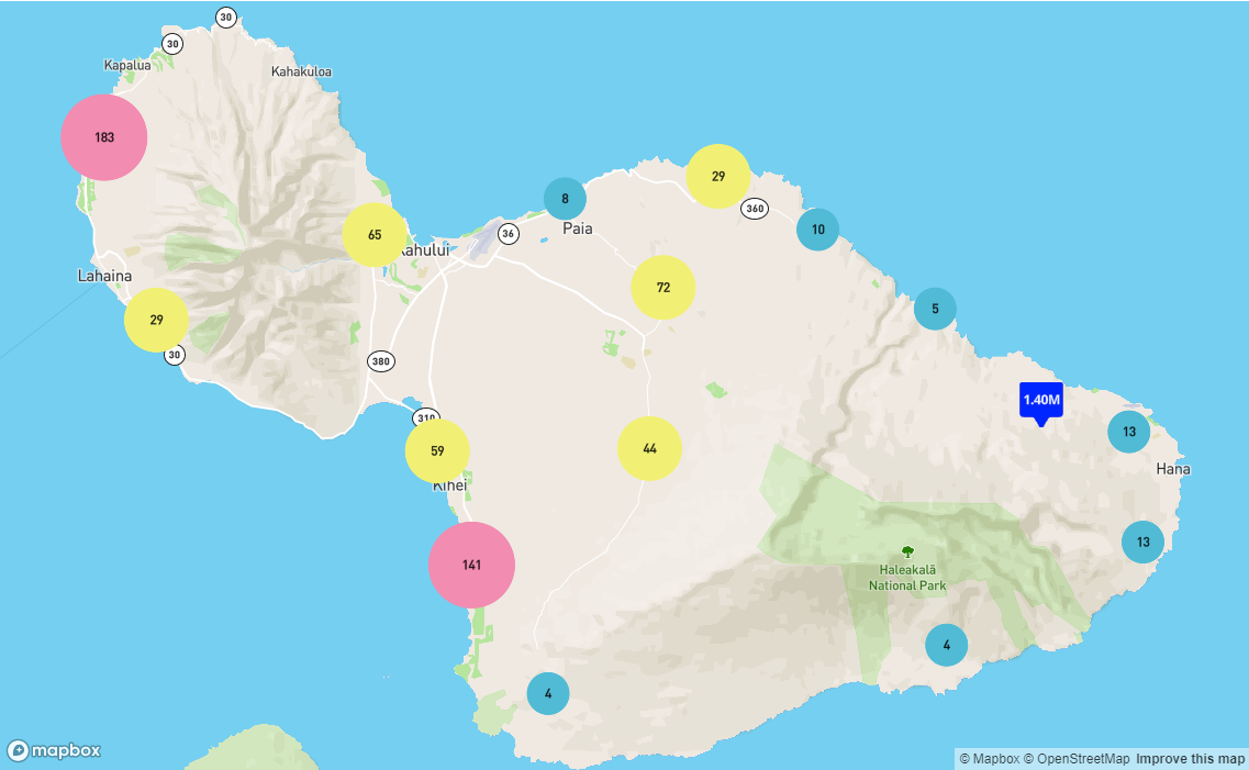 Maui Property Map